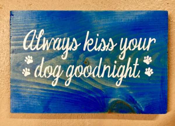 #22c Always Kiss Your Dog (12.5*8.5 in.)